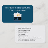 Visitekaartjes voor verwarming en koeling (Voorkant / Achterkant)
