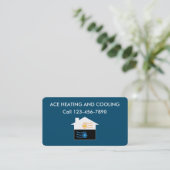 Visitekaartjes voor verwarming en koeling (Staand voorkant)