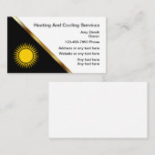 Visitekaartjes voor verwarming en koeling (Voorkant / Achterkant)