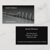 Visitekaartjes voor verzekeringen voor schaderegel (Voorkant / Achterkant)