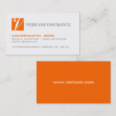 VISITEKAARTJES VOOR VERZEKERINGSBROKER (Voorkant / Achterkant)