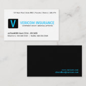 VISITEKAARTJES VOOR VERZEKERINGSBROKER ADVIESKAART (Voorkant / Achterkant)