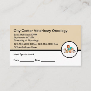 Visitekaartjes voor veterinaire oncoloog