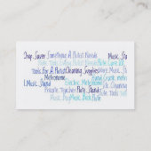 Visitekaartjes voor vibrato- en flutgereedschappen (Achterkant)