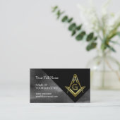 Visitekaartjes voor vierkant en kompas voor vrijme (Staand voorkant)