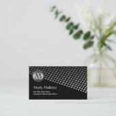 Visitekaartjes voor vloeiend monogram (Staand voorkant)