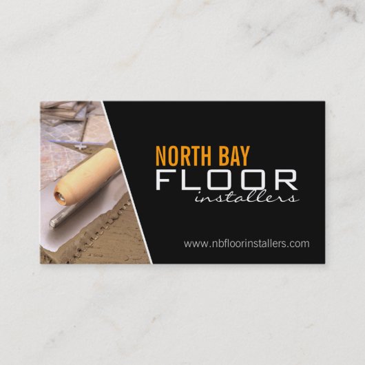 Visitekaartjes voor vloerinstallaties (Voorkant)