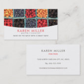 Visitekaartjes voor voedings- en gezondheidsclaims (Voorkant / Achterkant)