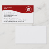 Visitekaartjes voor voedselverstrekking (Voorkant / Achterkant)