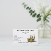 Visitekaartjes voor vorkheftruck (Staand voorkant)