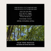 Visitekaartjes voor vouwstructuurservice (Buitenkant ongevouwen)