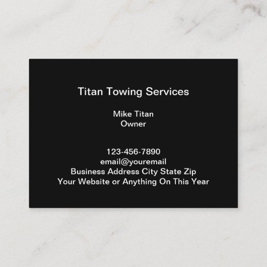 Visitekaartjes voor vrachtwagenchauffeurs (Achterkant)