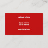 Visitekaartjes voor vrachtwagens (Achterkant)