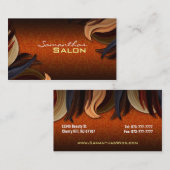 Visitekaartjes voor vrouwenhaar (Voorkant / Achterkant)