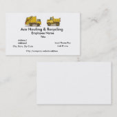 Visitekaartjes voor vuilniswagens (Voorkant / Achterkant)