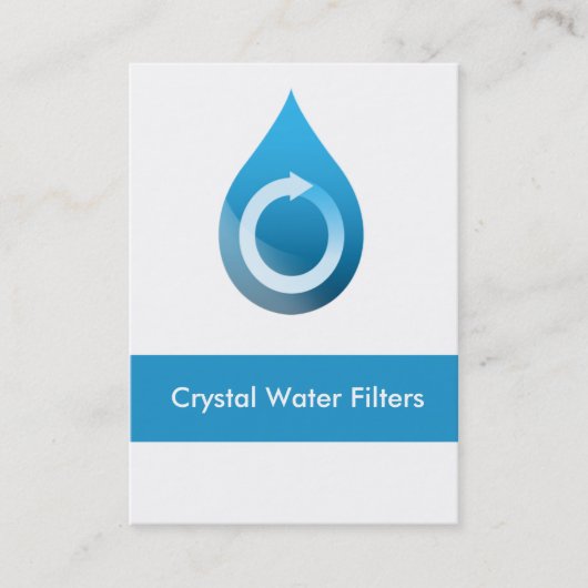visitekaartjes voor waterfilters (Voorkant)