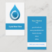 visitekaartjes voor waterfilters (Voorkant / Achterkant)