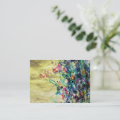 Visitekaartjes voor waterkleurachtergrond (Staand voorkant)