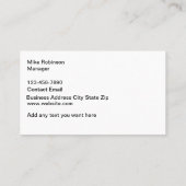 Visitekaartjes voor wateronderzoek en -filtratie (Achterkant)