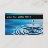 Visitekaartjes voor wateronderzoek en -filtratie (Voorkant)