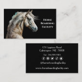 Visitekaartjes voor Waterverf van witte paarden (Voorkant / Achterkant)