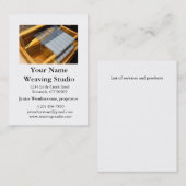 Visitekaartjes voor Weaving Studio (Voorkant / Achterkant)