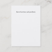 Visitekaartjes voor Weaving Studio (Achterkant)