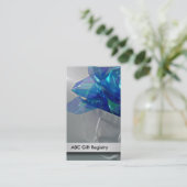 Visitekaartjes voor weddenschappen met cadeaus (Staand voorkant)