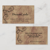 Visitekaartjes voor wervelontwerp (Voorkant / Achterkant)