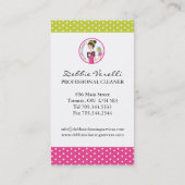 Visitekaartjes voor Whimsical Cleaning Services (Achterkant)