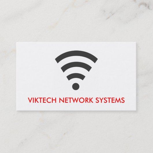 Visitekaartjes voor WiFi-netwerkcomputer (Voorkant)