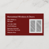 Visitekaartjes voor Windows en deuren (Voorkant)