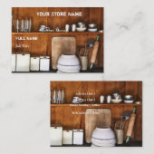 Visitekaartjes voor winkel / Bake-winkel (Voorkant / Achterkant)