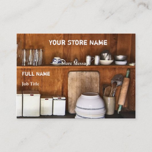 Visitekaartjes voor winkel / Bake-winkel (Voorkant)