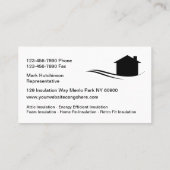 Visitekaartjes voor woningisolatie (Achterkant)