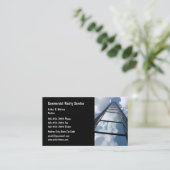 Visitekaartjes voor zakelijk onroerend goed (Staand voorkant)