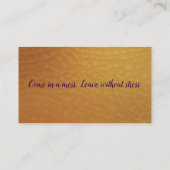 Visitekaartjes voor zalm en spa (Achterkant)