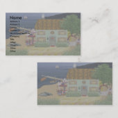 Visitekaartjes voor zeehartafdruk (Voorkant / Achterkant)