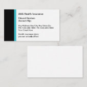 Visitekaartjes voor ziektekostenverzekering (Voorkant / Achterkant)