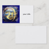 visitekaartjes voor zon - maansterren (Voorkant / Achterkant)