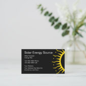 Visitekaartjes voor zonne-energie (Staand voorkant)