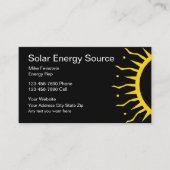 Visitekaartjes voor zonne-energie (Voorkant)