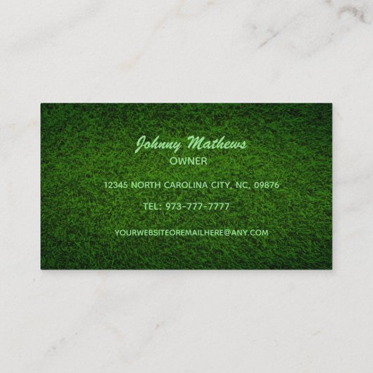 Visitekaartjes voor zorgslogans (Achterkant)