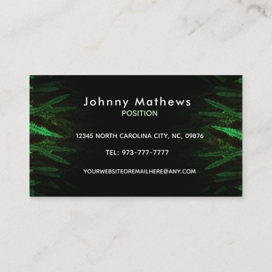 Visitekaartjes voor zorgslogans (Achterkant)