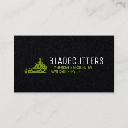 Visitekaartjes voor zwart en groen gebruik + beweg (Voorkant)