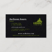 Visitekaartjes voor zwart en groen gebruik + beweg (Achterkant)