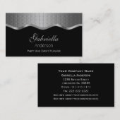 Visitekaartjes voor zwart en metaal (Voorkant / Achterkant)