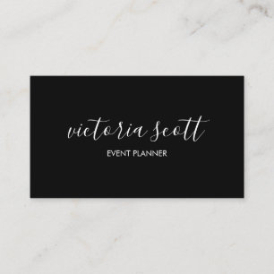 Visitekaartjes voor zwart-witscript