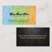 Visitekaartjes voor zwarte accountants (Voorkant / Achterkant)
