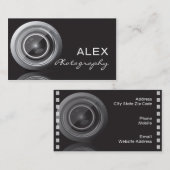 Visitekaartjes voor zwarte fotografie (Voorkant / Achterkant)